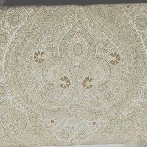 Restoration Hardware KING DUVET Italian Cypress Paisley Taupe Beige Made / Italy